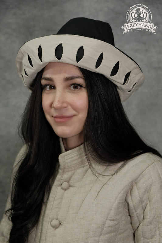 Migo Wanderhut Canvas schwarz - creme