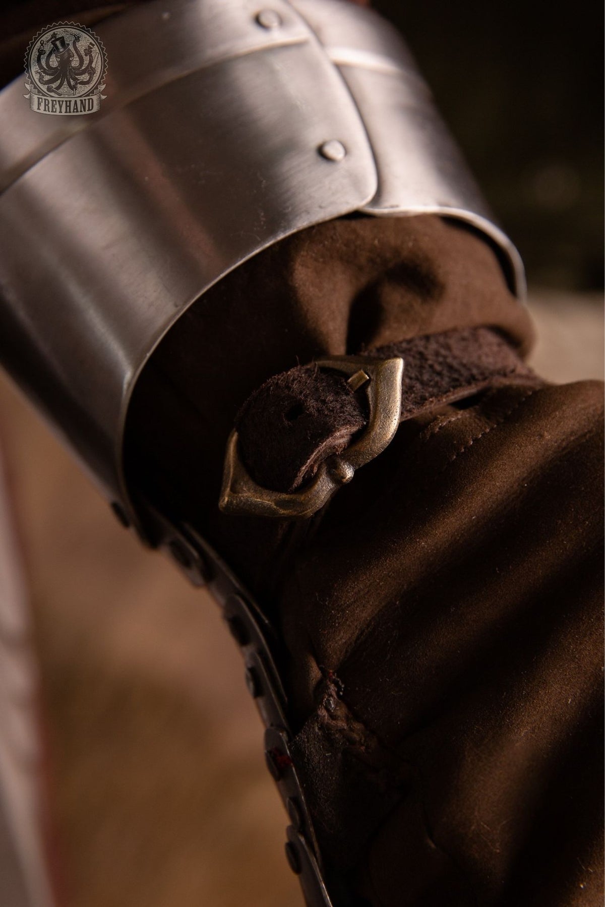 Panzerhandschuhe "Rouven" Stahl blank Paar